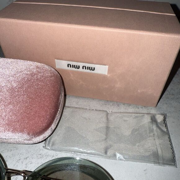 Miu Miu MU 53SS - VX09K1 Sunglasses Transparent Blue, 63mm - Picture 6 of 13